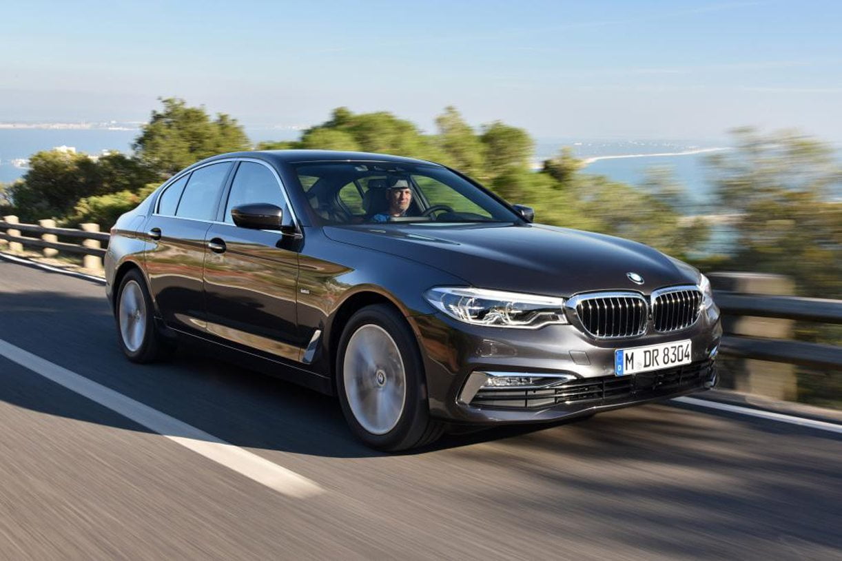 BMW 5-serie 2017 op de weg