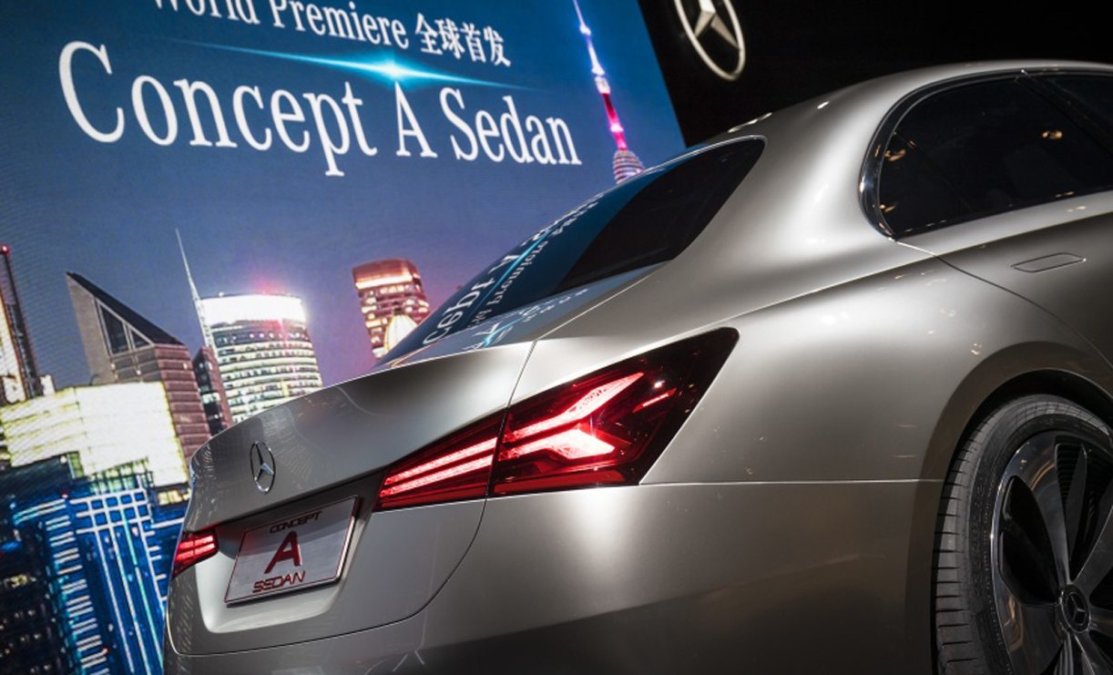 Mercedes A Concept Sedan Live