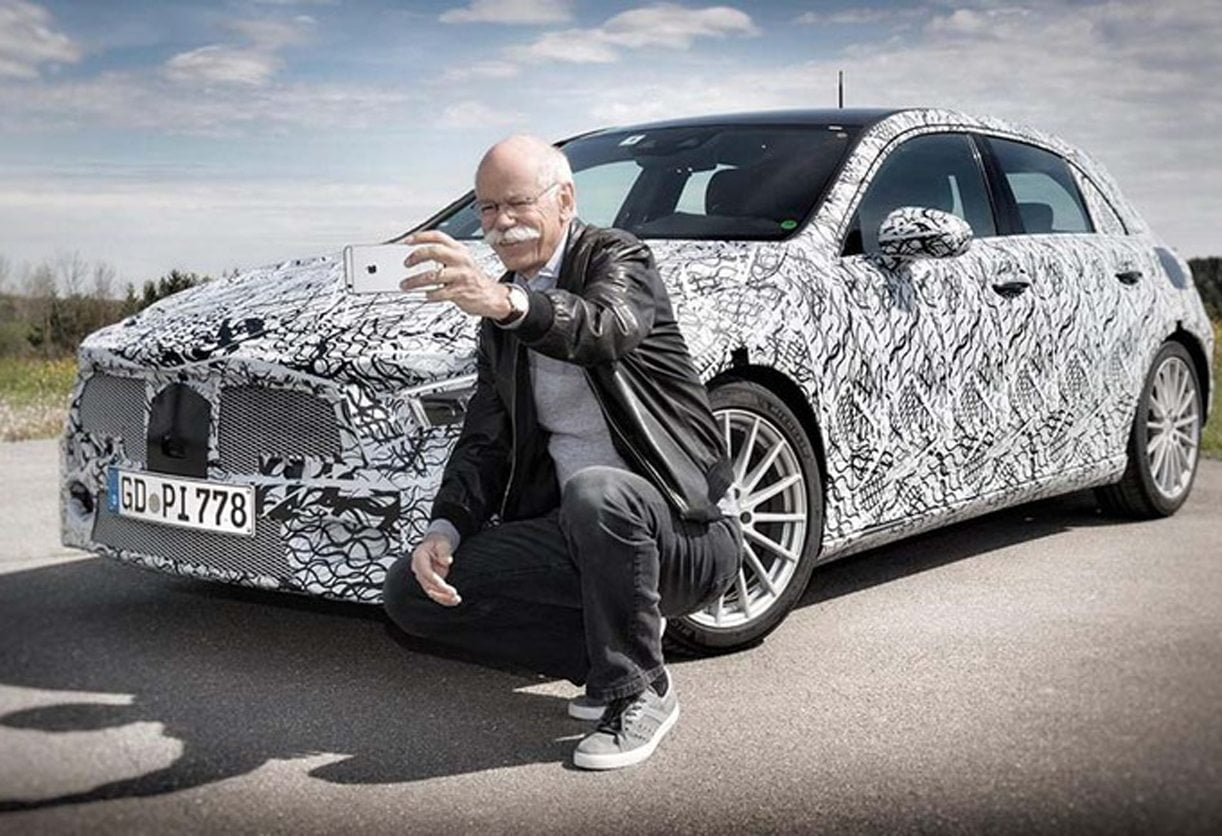 Mercedes: man met de snor toont nieuwe A klasse