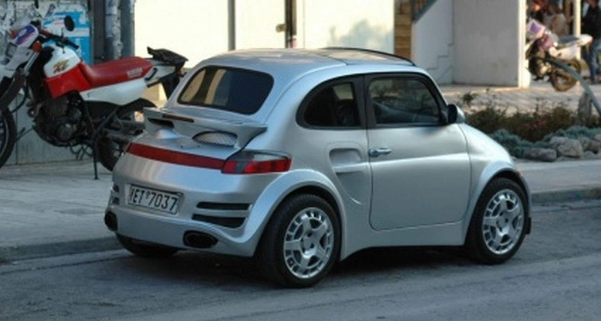 Deze Fiat 500 wil een Porsche zijn
