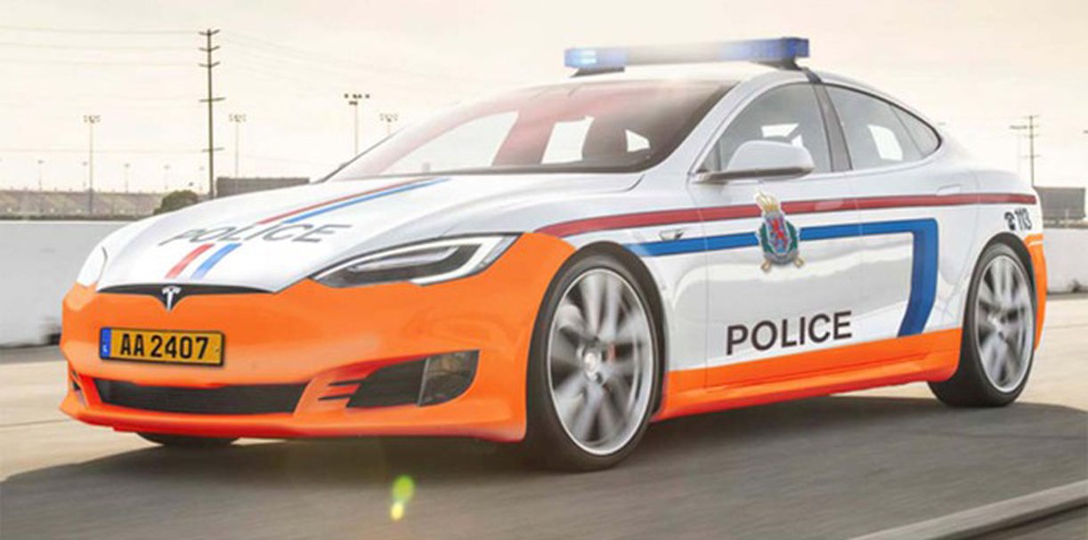Tesla Model S voor politie Luxemburg