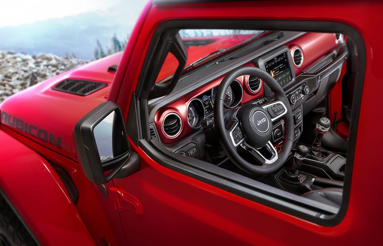 Nieuwe Jeep Wrangler toont zijn interieur