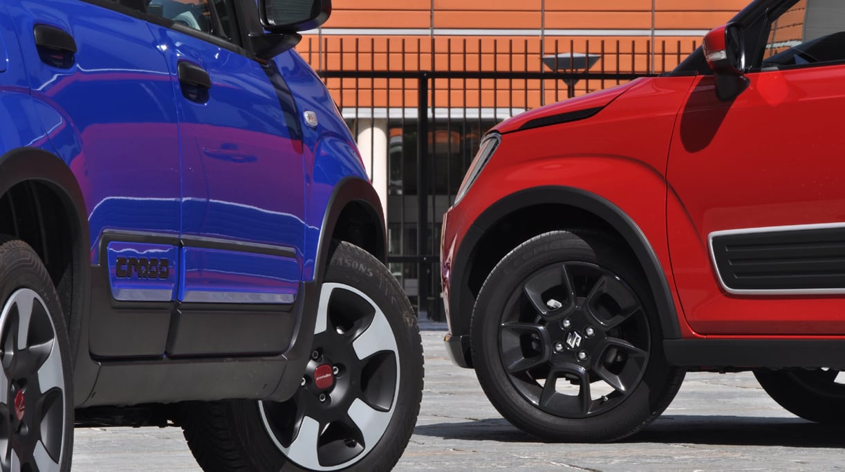 Vergelijking test Fiat Panda City Cross en Suzuki Ignis