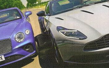 Aston Martin DB11 AMR in duel met Bentley Continental GT