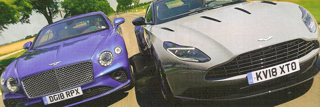 Aston Martin DB11 AMR in duel met Bentley Continental GT