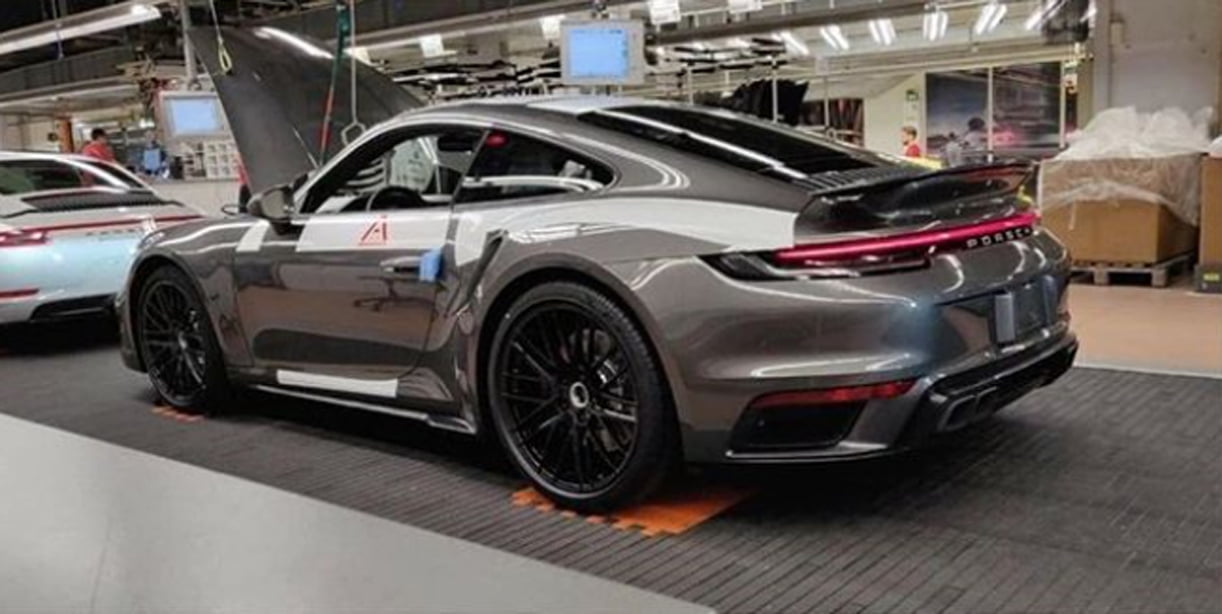 Nieuwe Porsche 911 Turbo betrapt