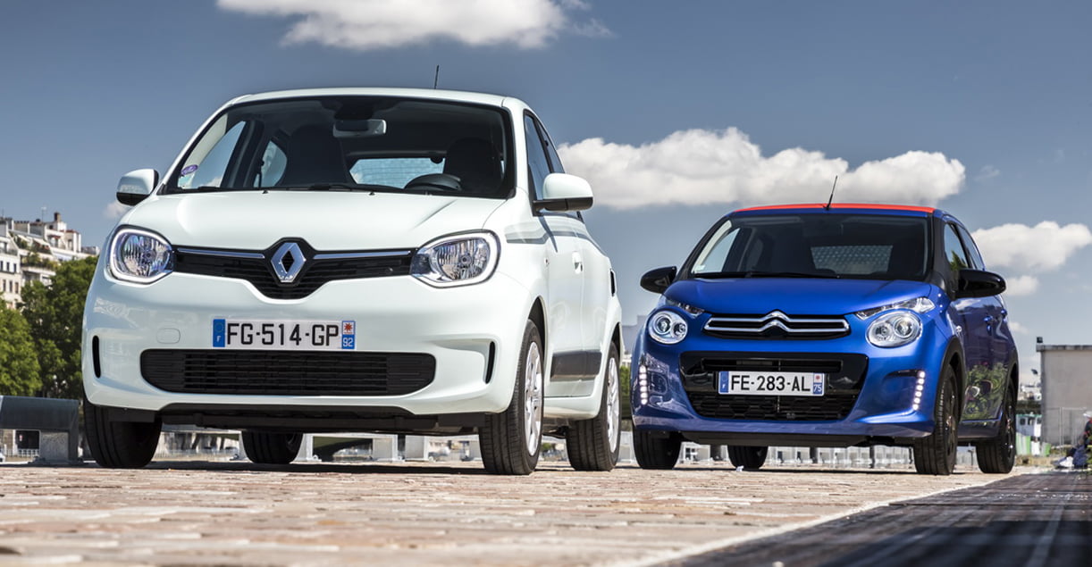 Vernieuwde Renault Twingo verslaat Citroën C1 nipt
