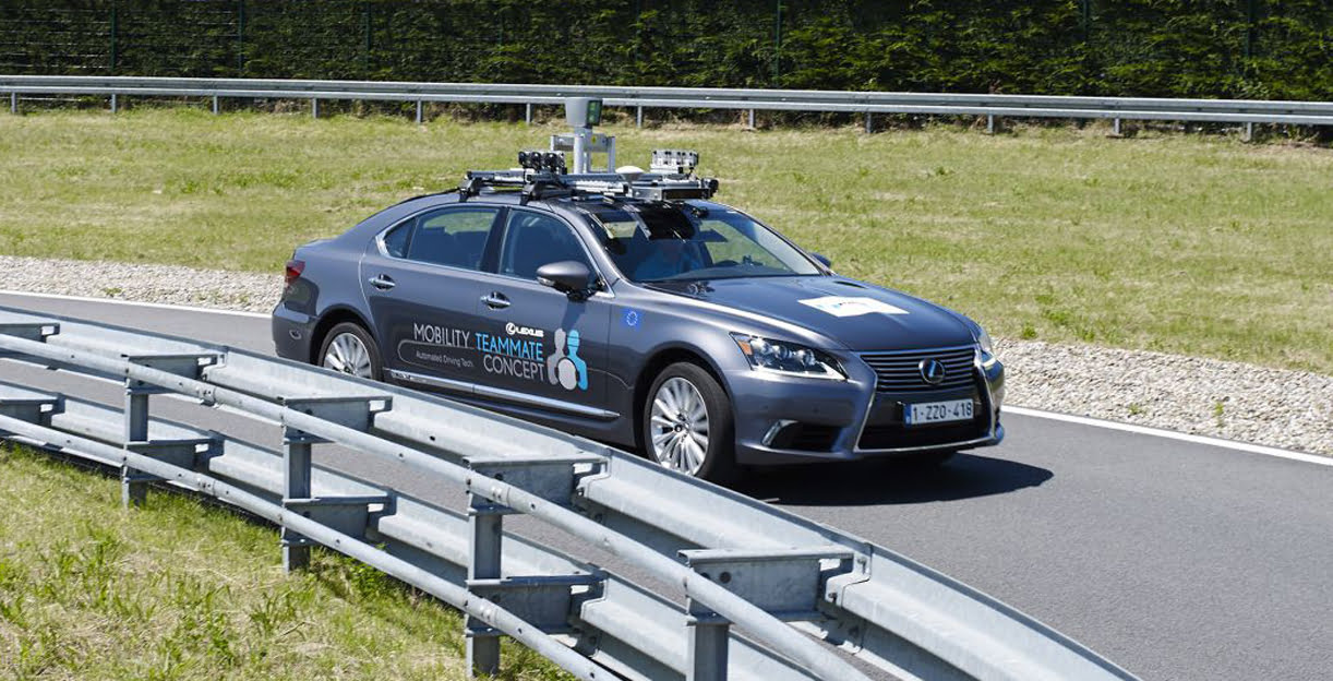 Toyota test autonome Lexus in Europa