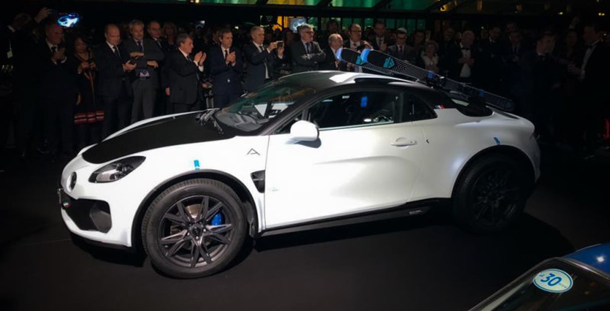Alpine A110 gaat op wintersport
