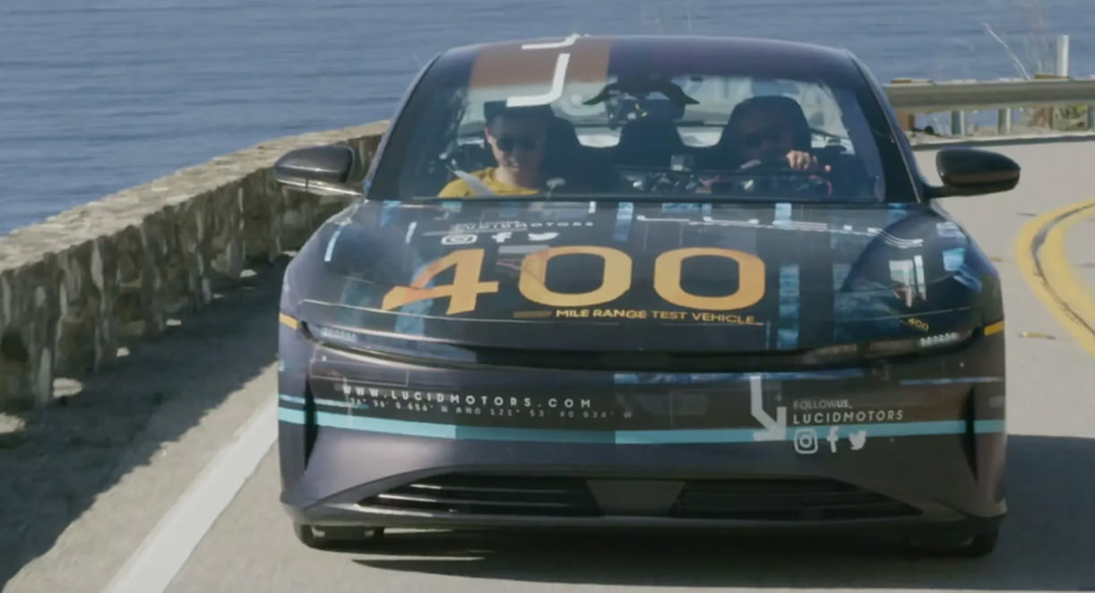 Lucid Air komt 640 kilometer ver