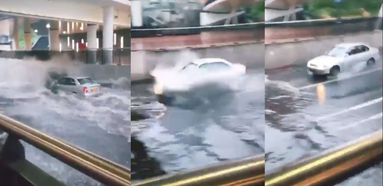 Hoe slecht is het om met je auto door een plas te rijden?