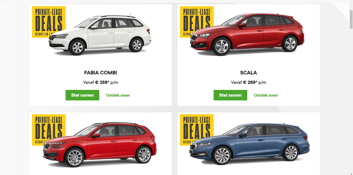 Scherpe private lease deals tijdens de Skoda Black Friday weken