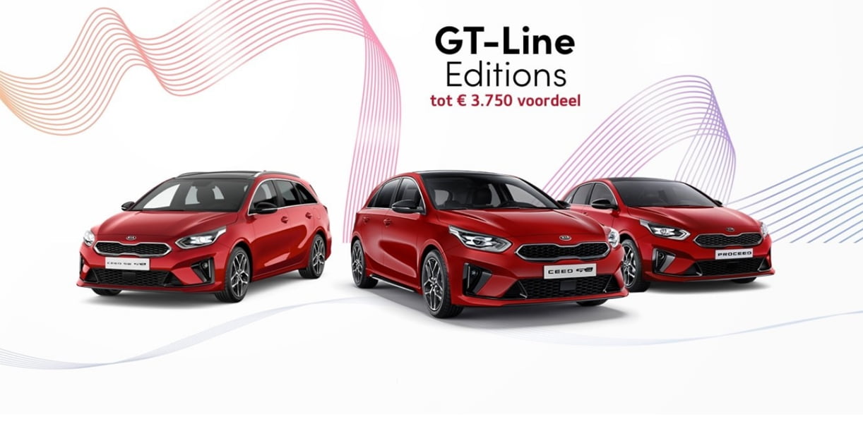 Kia lanceert 3 nieuwe GT-Line Editions