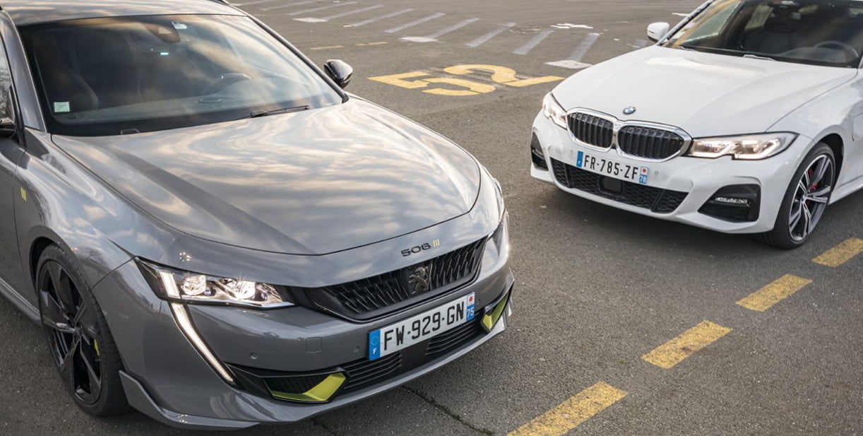 Test: Peugeot 508 PSE is geen partij voor BMW 330e xDrive