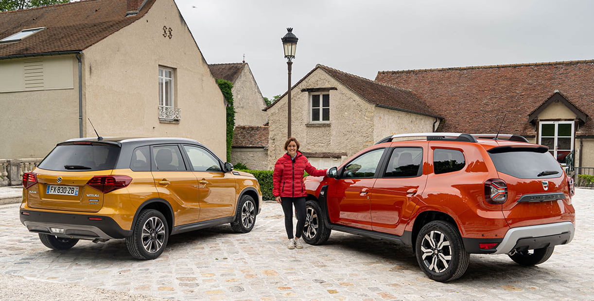 Vernieuwde Dacia Duster in duel met Suzuki Vitara