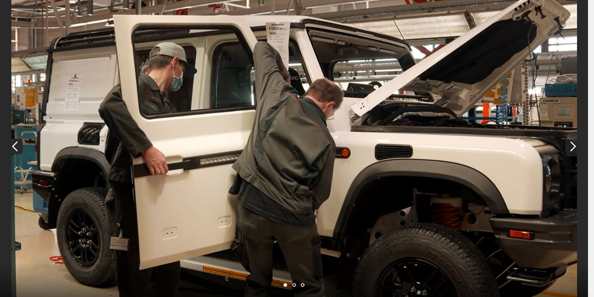 Nederlandse onderdelen voor Grenadier terreinwagen