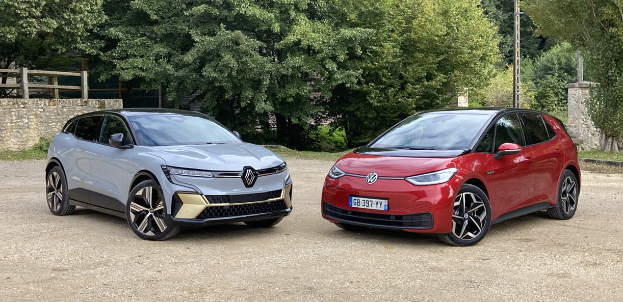 Exclusief: Renault Mégane E-Tech Electric ontmoet Volkswagen ID.3