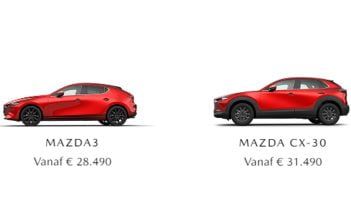Modeljaar wijzigingen voor Mazda 3 en CX-30