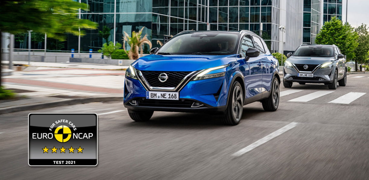 Euro NCAP beloont Nissan Qashqai met 5 sterren