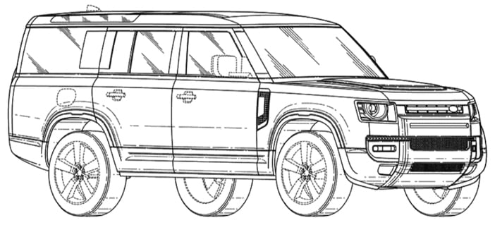 LandRoverDefender130Patenttekening2