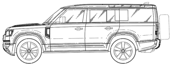 LandRoverDefender130Patenttekening3