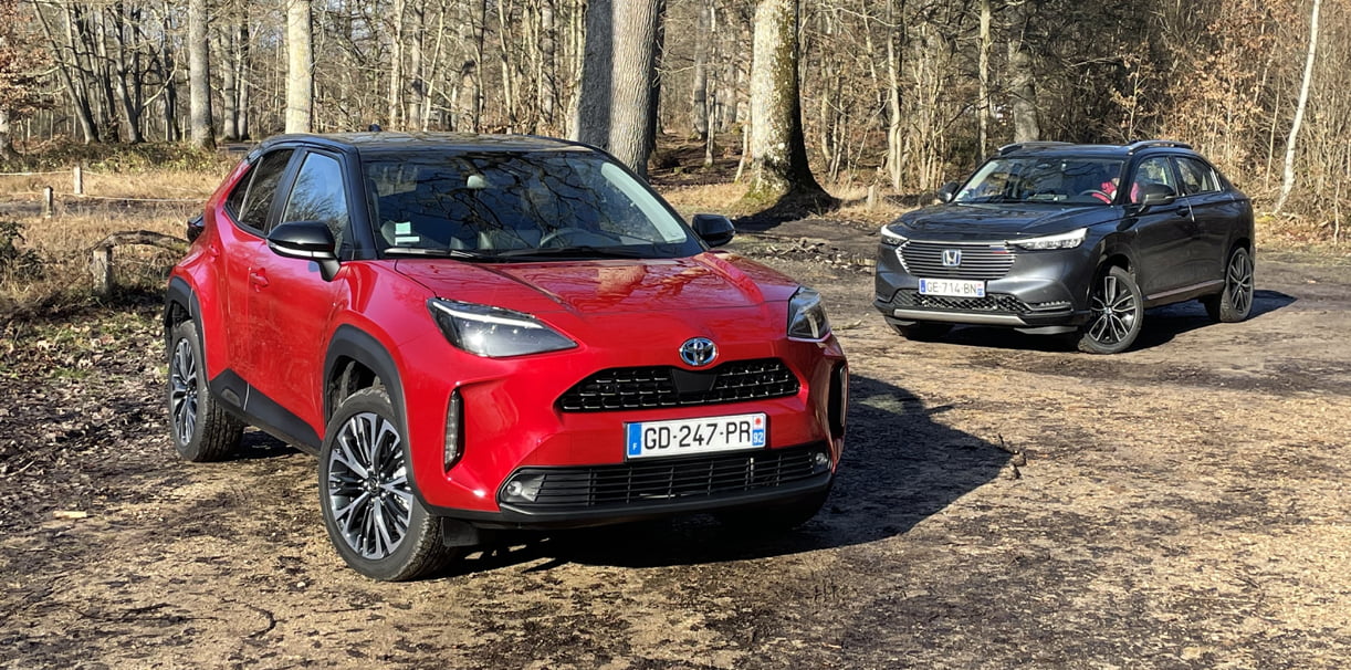 Plussen en minnen: Honda HR-V in duel met Toyota Yaris Cross Hybrid HondaHRVtoyotaYarisCrossTest
