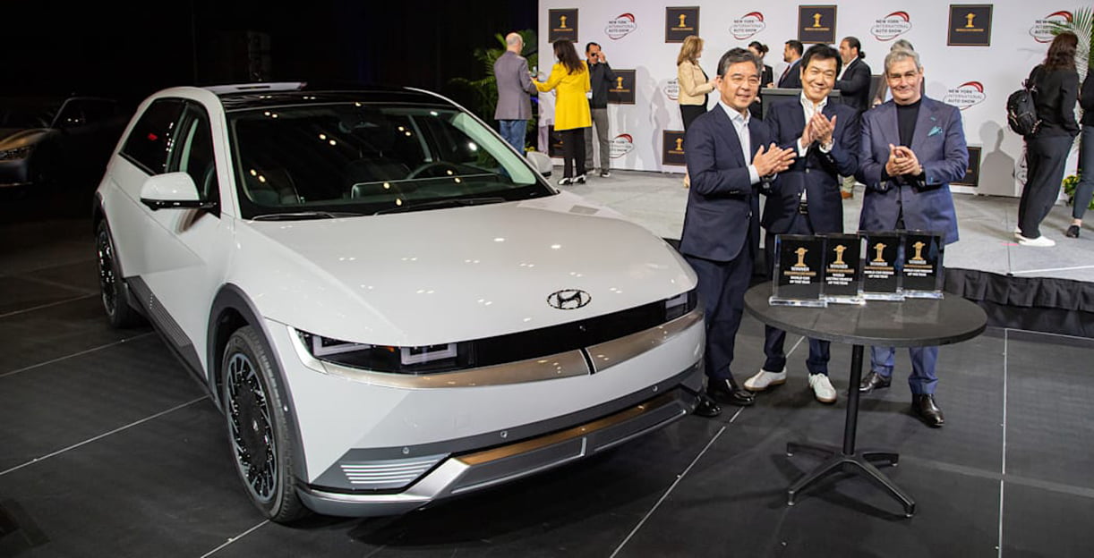 Hyundai Ioniq 5 wint World Car award HyundaiIoniq5worldcarAward