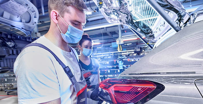 AudiQ4eTronFabriekProductie