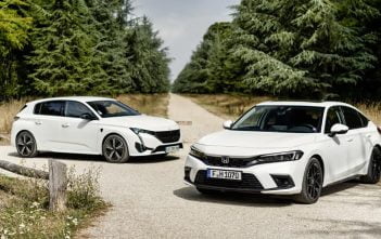 HondaCivicPeugeot308Test