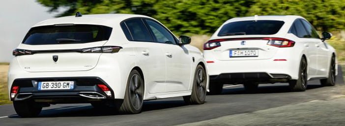 HondaCivicPeugeot308Test3