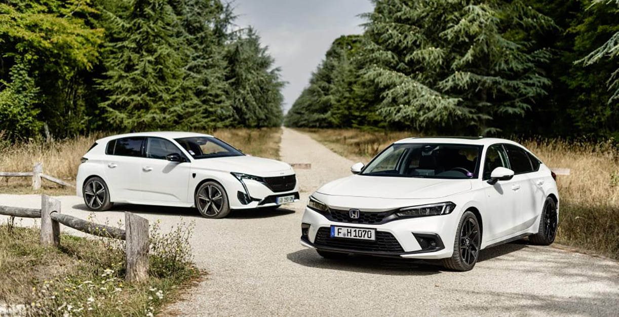 HondaCivicPeugeot308testduel