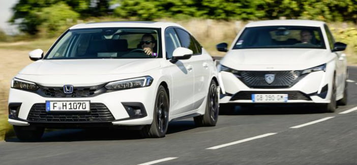 HondaCivicPeugeot308testduel3