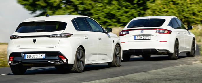 HondaCivicPeugeot308testduel4