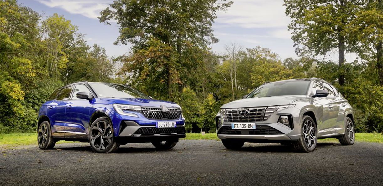 Test duel: hybride Hyundai Tucson slaat de aanval van de Renault Austral E-Tech af HyundaiTucsonRenaultAustralTest