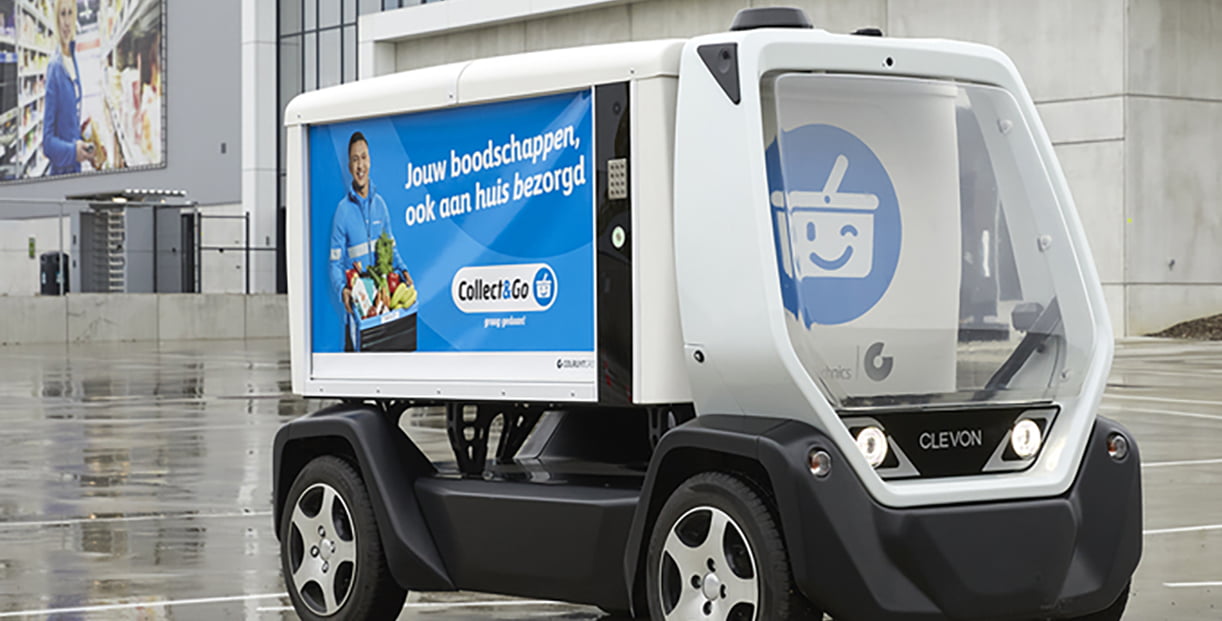 Colruyt presenteert onbemand rijdende bestelwagen Colruyt
