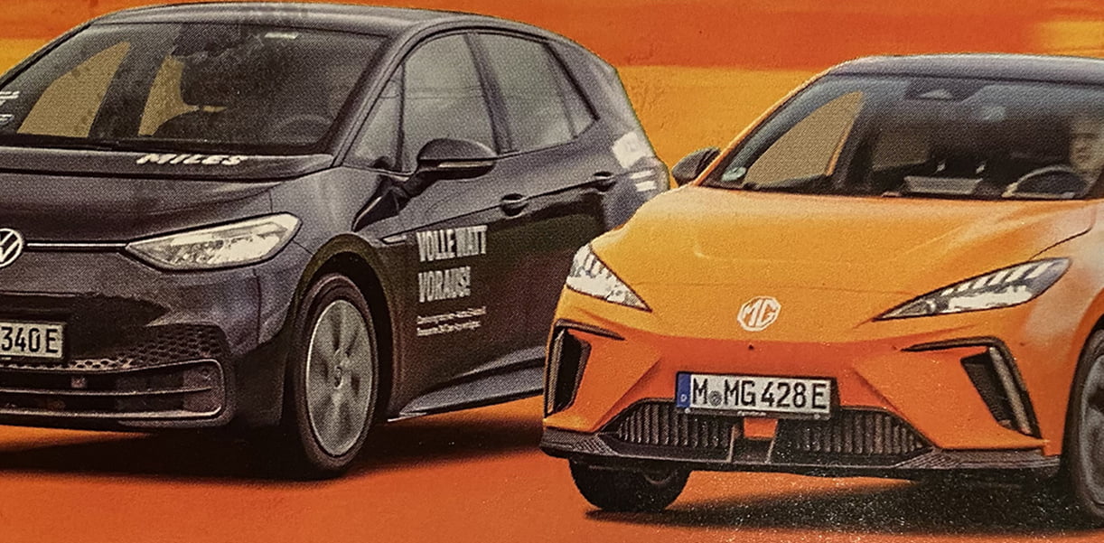 Duitsland geeft toe: MG 4 is de nieuwe Volkswagen MG4VolkswagenID3