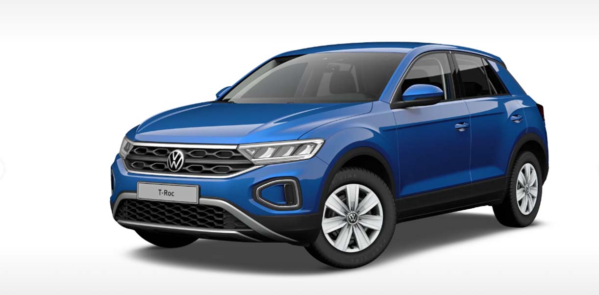 VolkswagenTrocBlauwWitteAchtergrond
