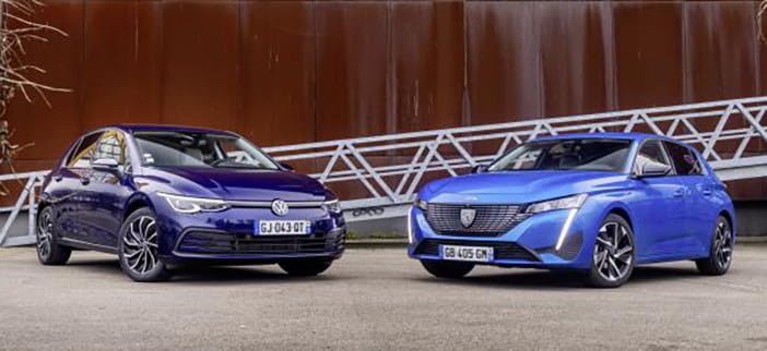 Peugeot308VolkswagenGolf4
