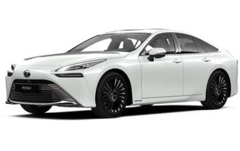 ToyotaMiraiWitteAchtergrond