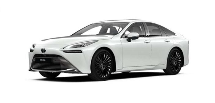 ToyotaMiraiWitteAchtergrond