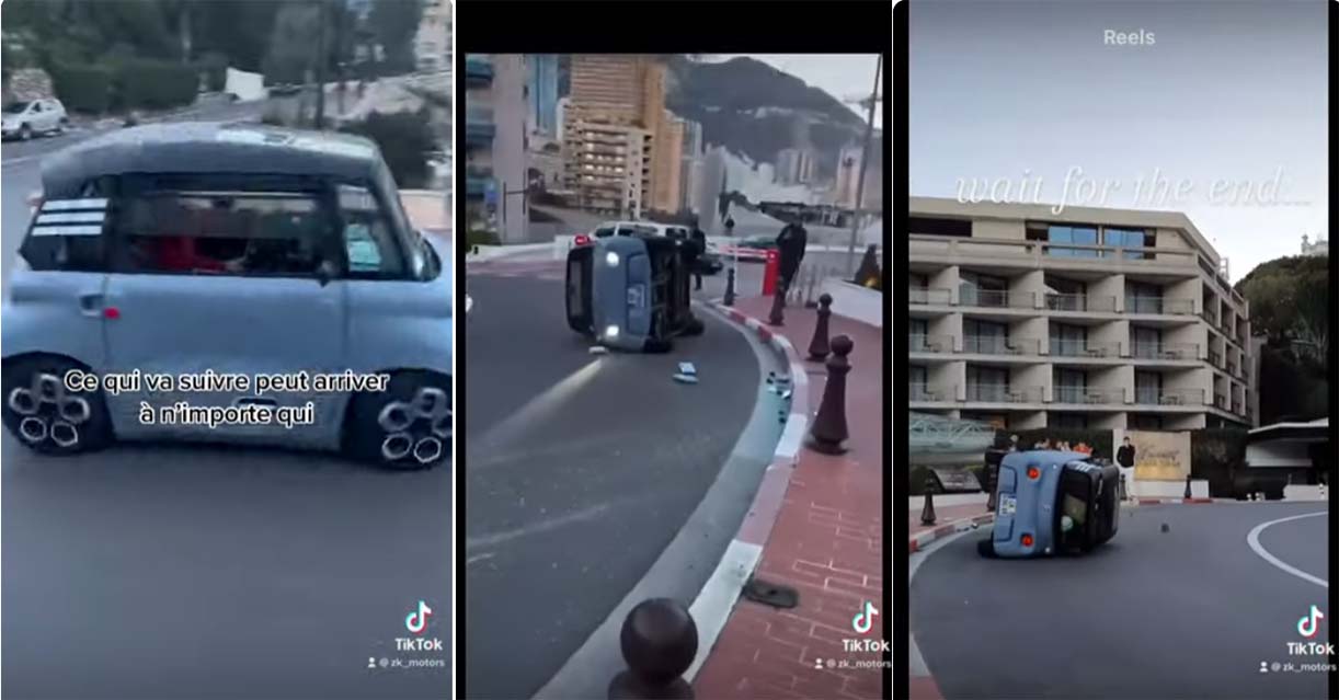 Kantelgevaar voor Citroën Ami? CitroënAmiKantelt