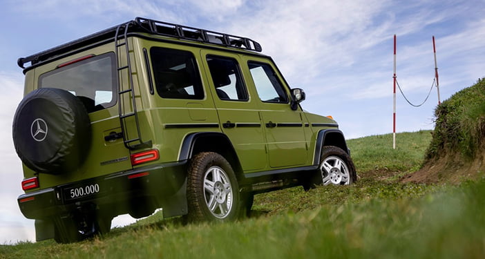500.000. Mercedes Benz G Klasse: Produktionsjubiläum für eine Marken Ikone The 500,000th Mercedes Benz G Class: The production anniversary of a brand icon