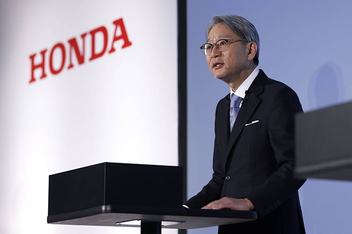 Honda Motor President Toshihiro Mibe Presents Company Strategies