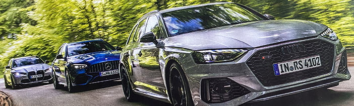 AudiRS4AvantBMWm3TouringMercedesAMGc63SePerformanceEstate2