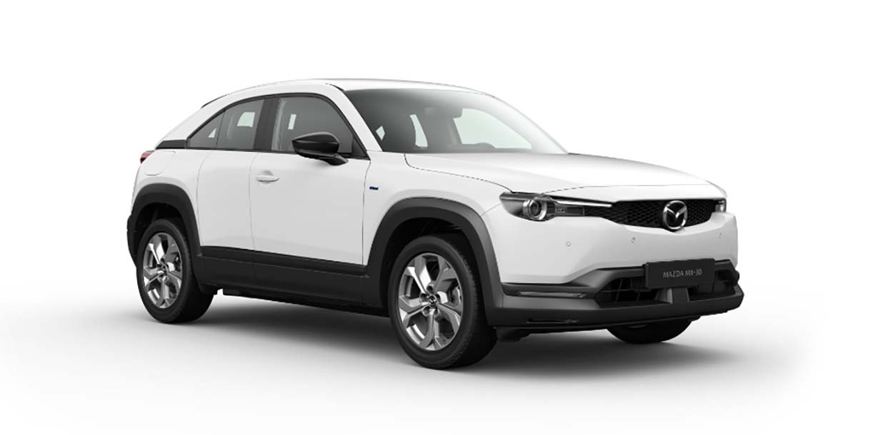 MazdaMX30witteAchtergrond