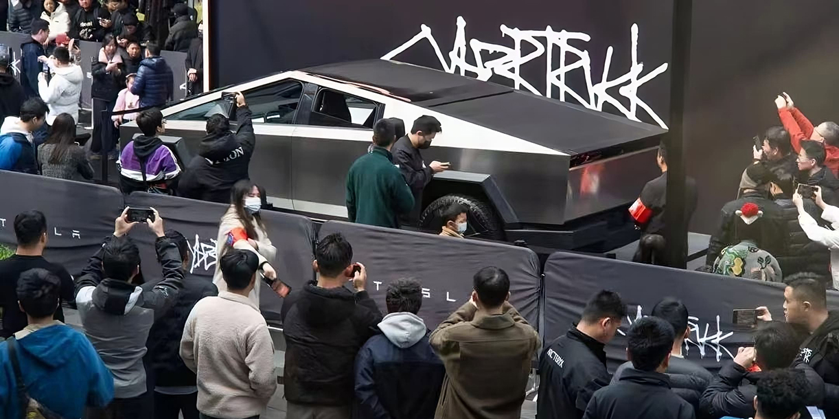Enorme belangstelling voor Tesla Cybertruck in China TeslaCybertruckChina3