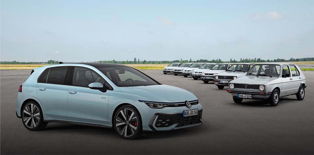 VolkswagenGolfGeneraties