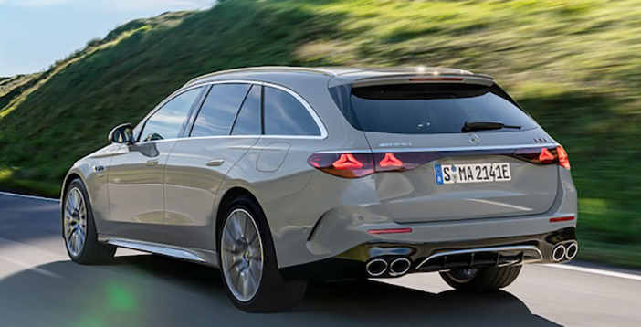 Performance und Effizienz in neuer Kombination: der Mercedes AMG E 53 HYBRID 4MATIC+ Performance and efficiency in a new combination: the Mercedes AMG E 53 HYBRID 4MATIC+