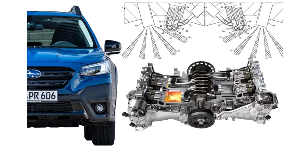 Subaru patenteert voorkamertechnologie met luchtinjectie SubaruVoorkamerpatent