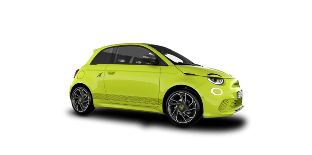 Abarth500eWitteAchtergrond